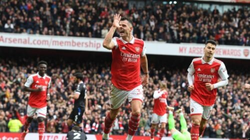 ক্রিস্টালকে ৪-১ গোলে হারিয়ে শীর্ষস্থান ধরে রাখল আর্সেনাল