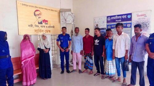 ওসমানীনগরে নারীসহ গ্রেফতার ৯