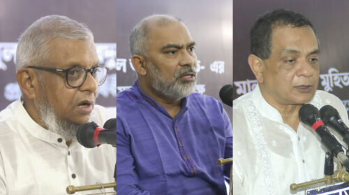 স্মরণ সভায় বক্তব্য দেন সিলেট সিটি করপোরেশনের মেয়র আরিফুল হক চৌধুরী, আওয়ামী লীগের কেন্দ্রীয় সাংগঠনিক সম্পাদক শফিউল আলম চৌধুরী নাদেল, আওয়ামী লীগের কেন্দ্রীয় কমিটির সদস্য আজিজুস সামাদ আজাদ ডন।