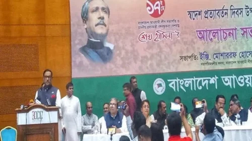 বিদেশ থেকে শেখ হাসিনা খালি হাতে আসেননি : ওবায়দুল কাদের