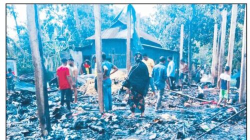 দিরাইয়ে সাংবাদিক আশরাফের বাড়িতে অগ্নিকান্ডে ৪০ লাখ টাকার মালামাল পুড়ে ছাই