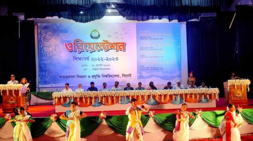 বর্ণাঢ্য আয়োজনে শাবিতে নবীনবরণ