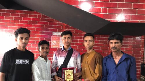 ফ্রেন্ডস ব্লাড ডোনেশন সিলেটের প্রচার সম্পাদক আলেককে বিদায় সংবর্ধনা 