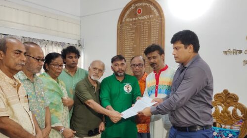 সিলেটে নাট্যকর্মীদের উপর হামলার প্রতিবাদে অবস্থান কর্মসূচি ও স্মারকলিপি