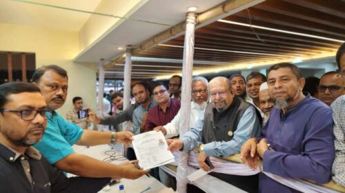 ৩ উপজেলার আ.লীগের সভাপতি-সম্পাদককে নিয়ে দলীয় মনোনয়ন ফরম জমা দিলেন মন্ত্রী ইমরান