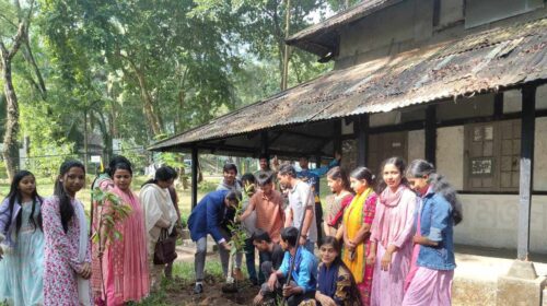 এমসি কলেজে থিয়েটার মুরারিচাঁদের বৃক্ষরোপণ