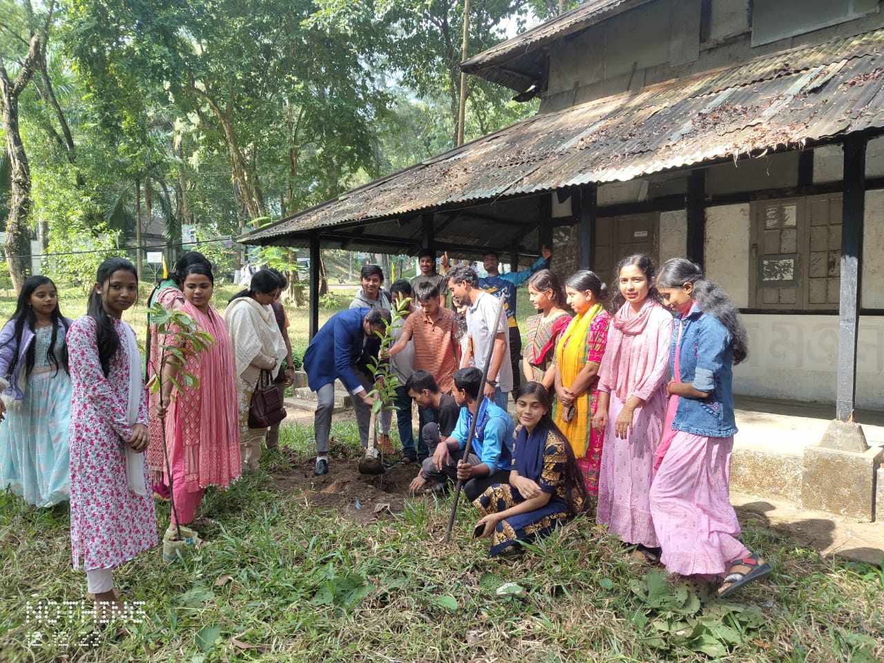 এমসি কলেজে থিয়েটার মুরারিচাঁদের বৃক্ষরোপণ