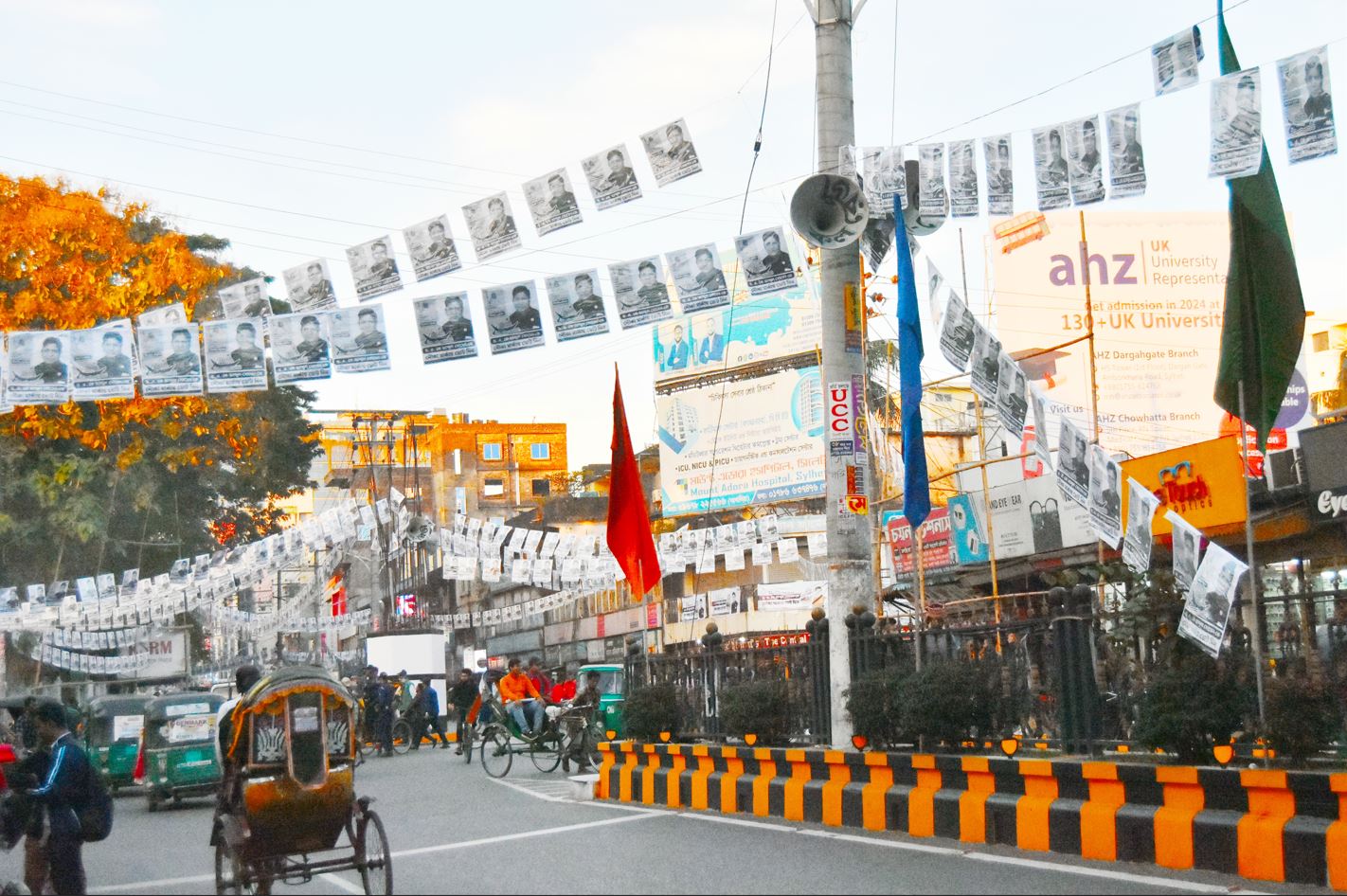 প্রধানমন্ত্রীর আগমনে সিলেটে সাজসাজ রব
