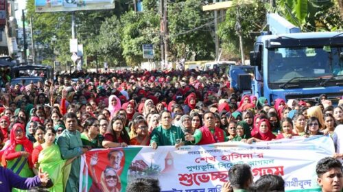 সিলেটের জনসভায় নারীদের ঢল