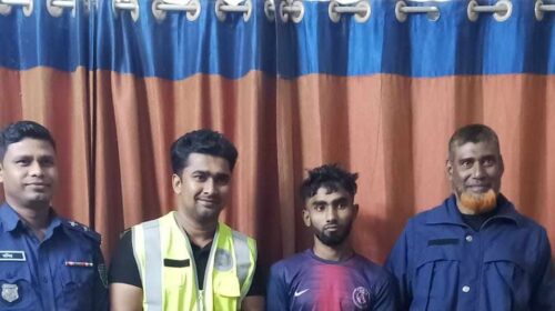 মাধবপুরে বিপুল পরিমাণ ভারতীয় মদ ও গাঁজাসহ আটক -১