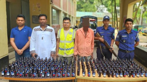 কোম্পানীগঞ্জে ২৬৫ বোতল ফেন্সিডিলসহ  আটক-১