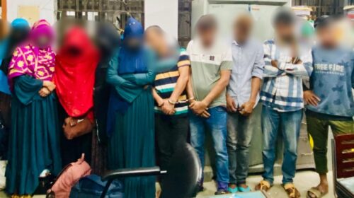 সিলেটে আবাসিক হোটেল থেকে ১২ তরুণ-তরুণী আটক