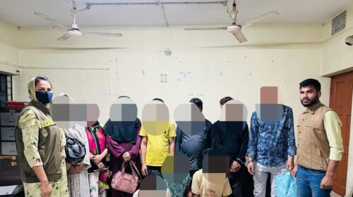 সিলেটের আবাসিক হোটেল থেকে নারীসহ ১০ জন আটক