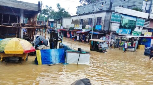সিলেটে বৃষ্টিতে ফের জলাবদ্ধতা