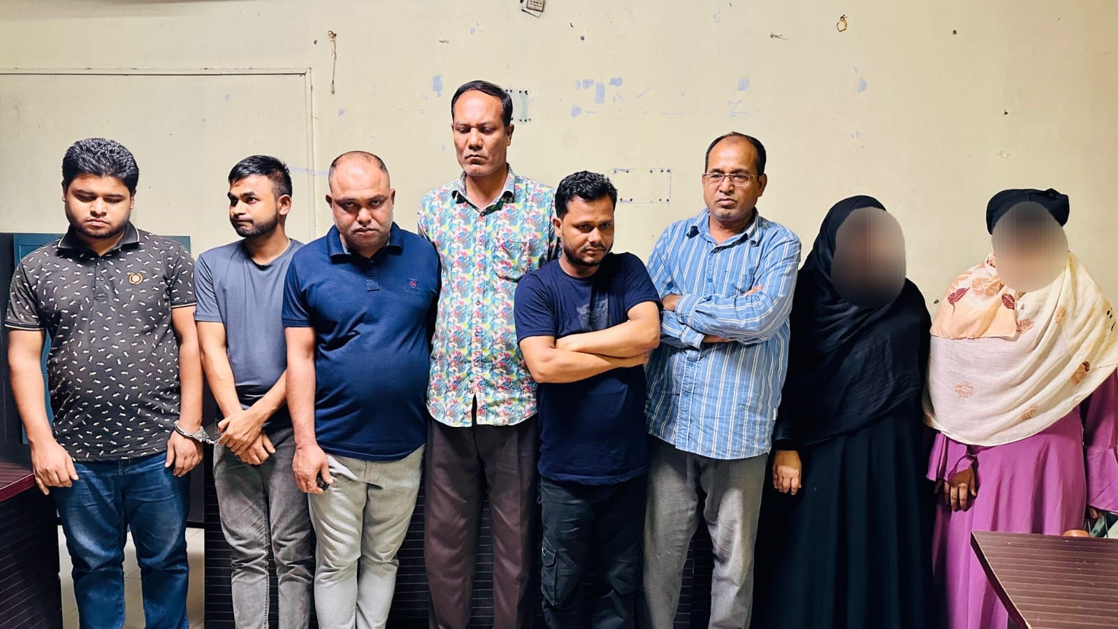 সিলেটে অসামাজিক কাজে সম্পৃক্ত থাকার অভিযোগে ৮ জন আটক