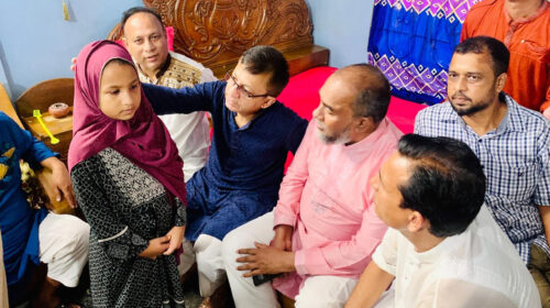 গোলাপগঞ্জের নিহত ও আহতদের পরিবারের পাশে বিএনপি নেতৃবৃন্দ