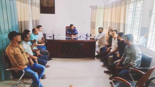 কোম্পানীগঞ্জের সাংবাদিকদের সাথে নবাগত ওসির মতবিনিময়