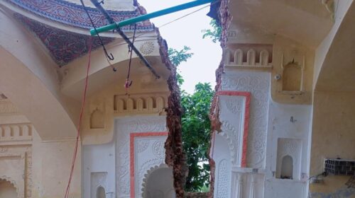 নদী গর্ভে বিলীন হলো গোলাপগঞ্জের পাঁচশো বছরের পুরনো মসজিদ