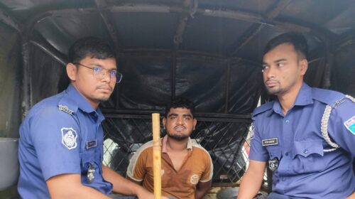 সিলেটে ২ লাখ টাকা ডাকাতি, অস্ত্র ও মোটরসাইকেলসহ আটক-১