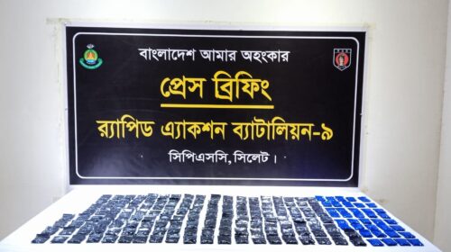 সিলেটে ৩৭ হাজার ৫৫০ পিস ইয়াবাসহ নারী-পুরুষ আটক