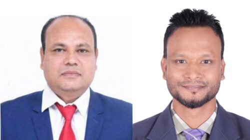 কোম্পানীগঞ্জ প্রেসক্লাবের সভাপতি আব্দুল আলীম ও সম্পাদক আব্দুল জলিল