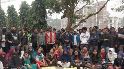 দ্বিতীয় দিনের মতো সিকৃবি শিক্ষার্থীদের ক্লাস-পরিক্ষা বর্জন