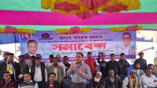 তারেক রহমানের ৩১ দফা নিয়ে দিরাই-শাল্লায় অ্যাড. পাবেল চৌধুরী মাঠে