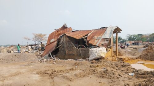 ভোলাগঞ্জে দখল হওয়া সরকারি খাস জমি উদ্ধারে অভিযান