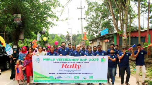 হবিগঞ্জ কৃষি বিশ্ববিদ্যালয়ে বিশ্ব ভেটেরিনারি দিবস উদযাপন