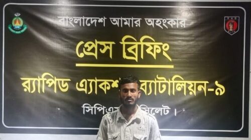 সিলেটে ১৭০ বোতল ফেনসিডিলসহ আটক-১