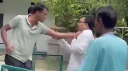 কানাইঘাটে আ.লীগ নেতাকে হেনস্থা, পুলিশে সোপর্দ