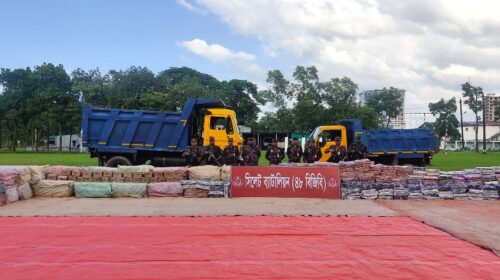 সিলেটে সাড়ে ৭ কোটি টাকার চোরাচালানী মালামাল আটক